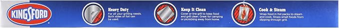 Kingsford Heavy Duty Aluminum Foil Roll, 27.5 Sq Ft | Wraps grill grates - Image 8