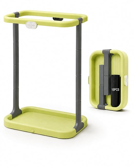 Portable Trash Bag Holder – Foldable & Lightweight Trash Bag Stand, Collapsible by HolaKit