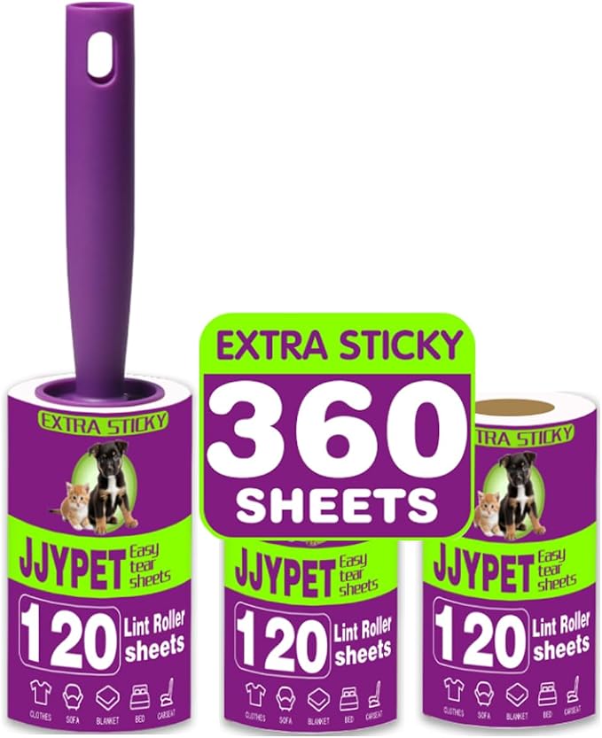 Lint Rollers for Pet Hair Extra Sticky 360 Sheets Dog and Cat Lint Remover - Image 8