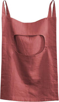Amazhiyu 100% Linen Door Hanging Laundry Hamper Bag, 19x27 Inches Red by Amazhiyu