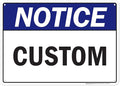 Custom Safety First Sign, Ansi Sign, Osha Compliant, 10x14 Inches, 55 mil thick HDPE (high density polyethylene), Made in USA by My Sign Center