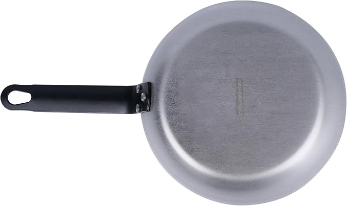 Restaurantware Fry Pan 1 Pack of 7.8 Inches Carbon Steel Non-Stick Searing Pan With Ergonomic Handle Silver For Sauteing and Omelets