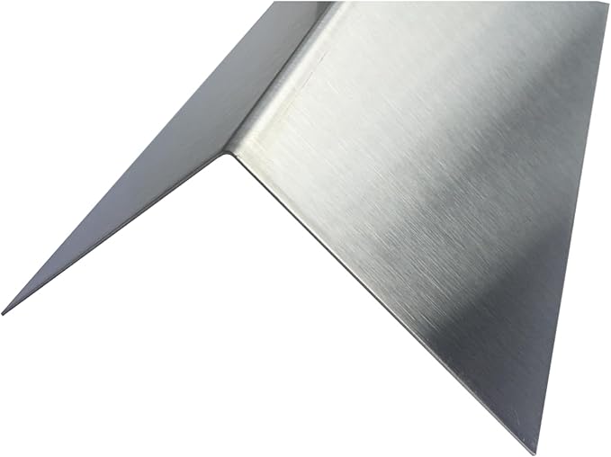 Brushed 304 Stainless Steel Corner Guards, 48" Wall Protectors, 20ga & 16ga, Available in 1/2" to 4", Multi-Pack Options (1, 2, 5, or 10) (1, 4 x 4, 20ga, No Hug Edges)