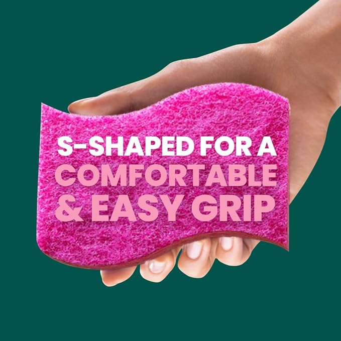 Scotch-Brite Delicate Clean Non-Scratch Scrub Sponge, 3 Pack | Kitchen Sponges - Image 6