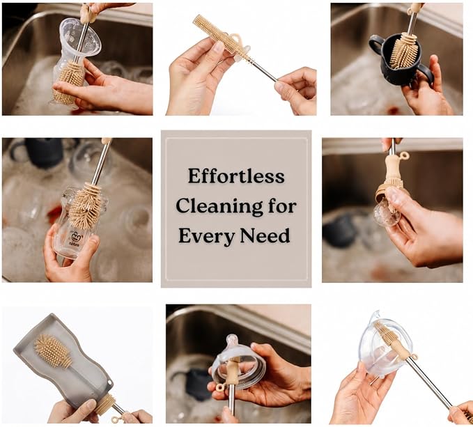 Haakaa Food-Grade Silicone Double-Ended Cleaning Brush | Household Cleaning - Image 5