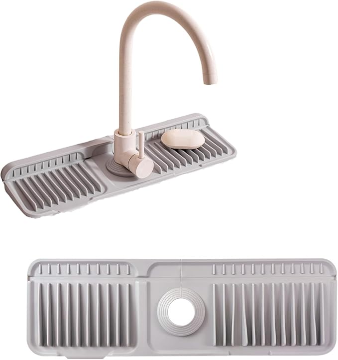 Folding Faucet Mat for Kitchen Sink Upgraded Premium Silicone Splash Guard - Image 9