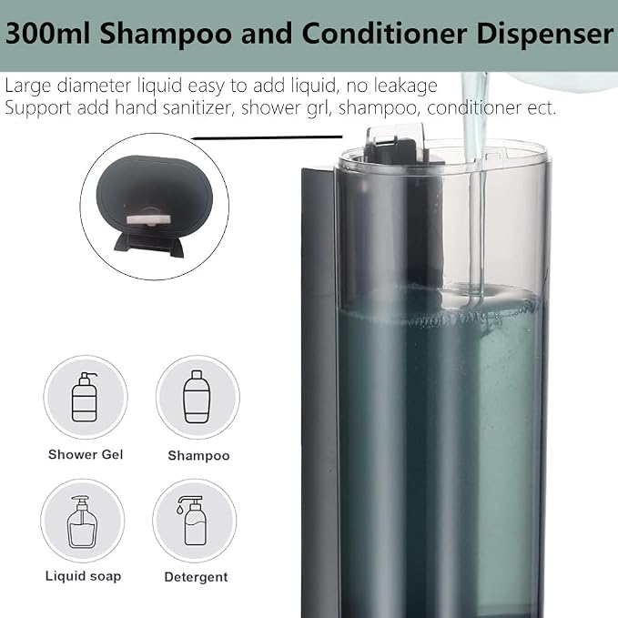 10oz/300ml Single Manual Wall Mounted Soap Dispenser - Image 2