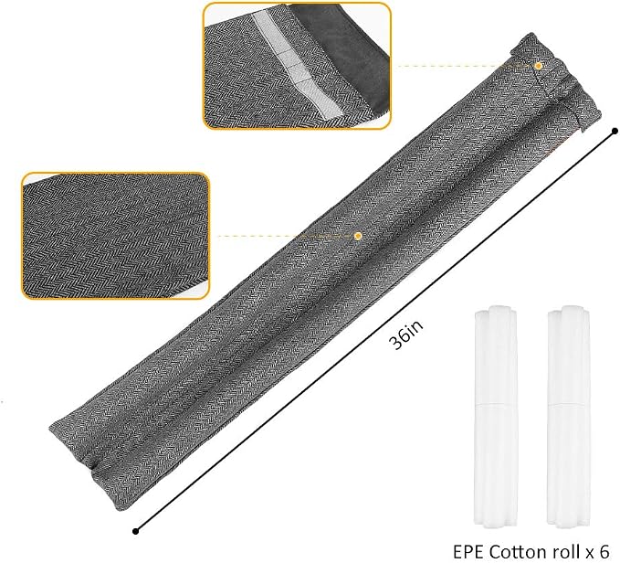 36 Inch Under Door Stopper, Door Noise Blocker | Double Sided Door Stopper - Image 2