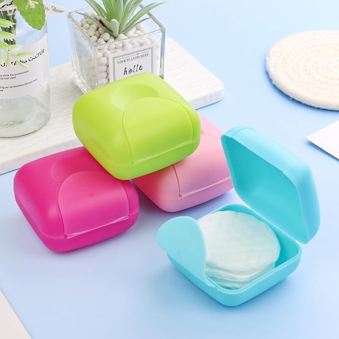 Cosmetic Cotton Pad Holder 4 PCS Plastic Cotton Square Holder - Image 5