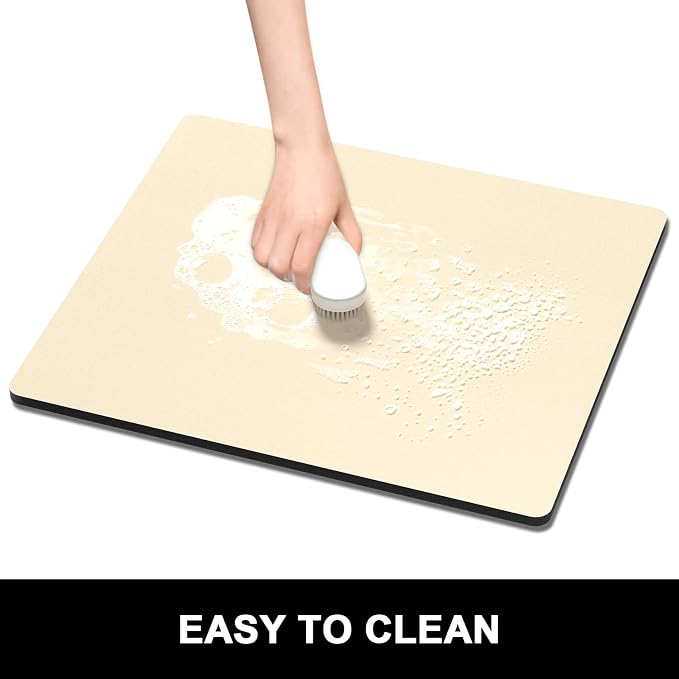 Rnivvi Dish Drying Mat for Kitchen Counter, 16 x 18" Cute Absorbent Heat - Image 6