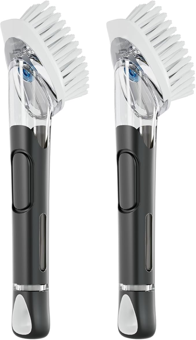 RIMAY Soap Dispensing Dish Brush Dish Scrubber by RIMAY