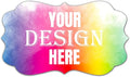 100-500 Custom Stickers Personalized Labels, Customized with Any Image Logo and Text. for Business LogoThank You Labels,etc. (Fancy Frame,4X2 Inch)