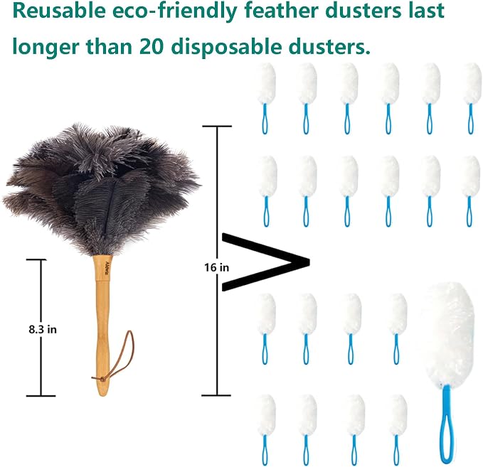 Genuine Ostrich Feather Duster - Image 2