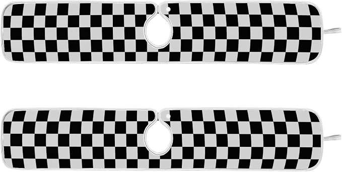 Checkered Black and White Sink Mat - Image 3
