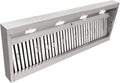 Akicon Range Hood Insert 54 Inch, 1200 CFM Built-in Kitchen Hood with 4 Speeds, Ultra-Quiet Stainless Steel Ducted Vent Hood Insert with Dimmable LED Lights and Dishwasher Safe Filters