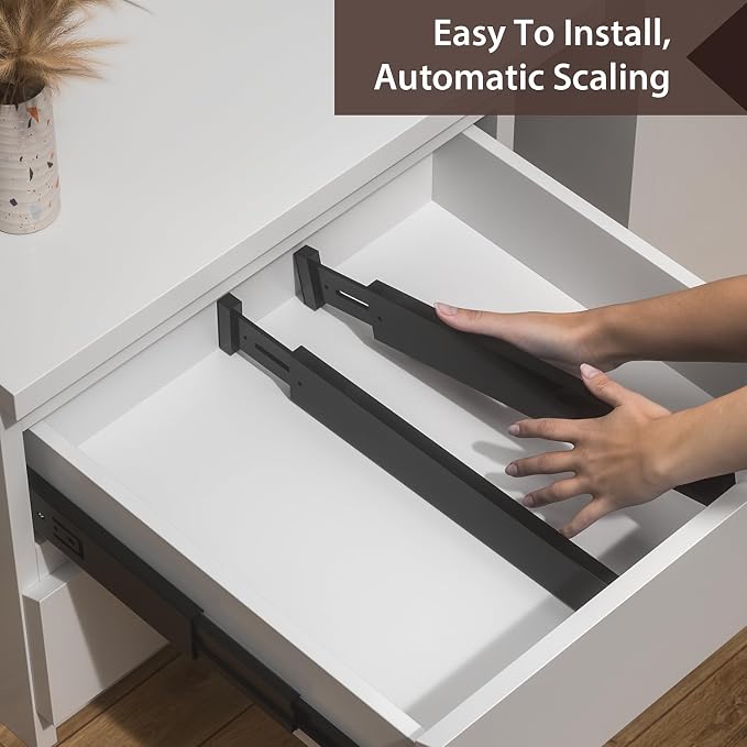 4 PCS Drawer Divider, Expandable Separators - Image 7