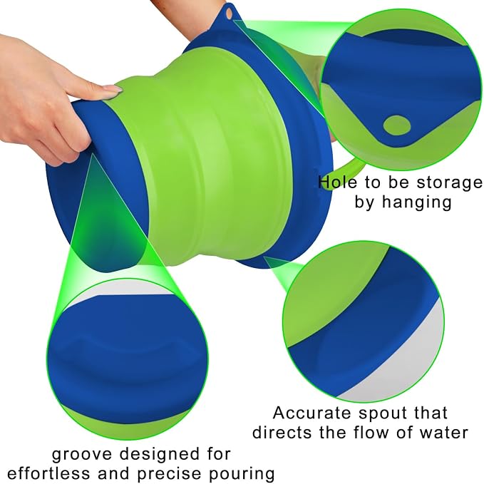 5L Collapsible Mop Bucket for Cleaning, Foldable Buckets - Image 4