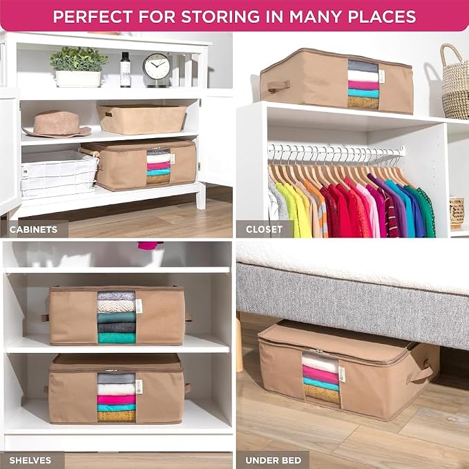 Cedar Clothes Storage Bag Organizer, Protects From Moths, Dirt & Dust, Underbed - Image 5
