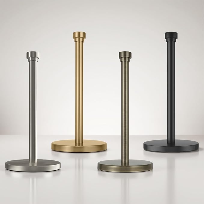 Black Paper Towel Holder Countertop, Freestanding Paper Towel Stand - Image 9