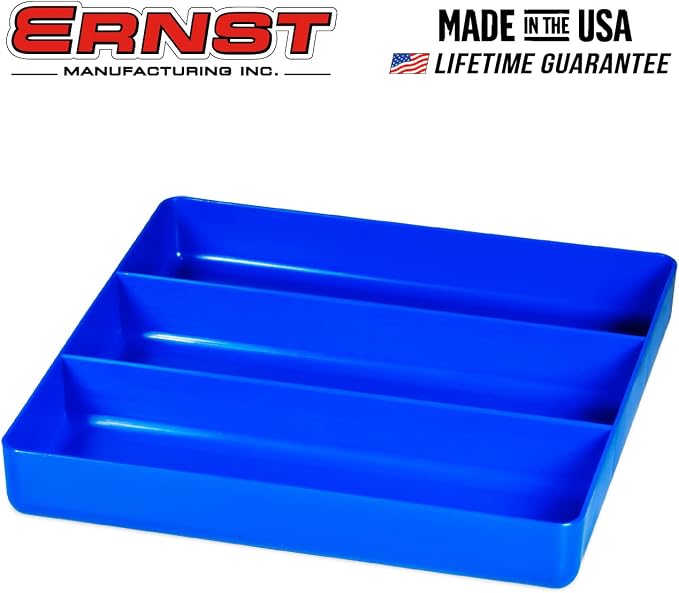 Ernst Manufacturing Toolchest Tray: Stackable Garage Organizer Tray in Blue - Image 5