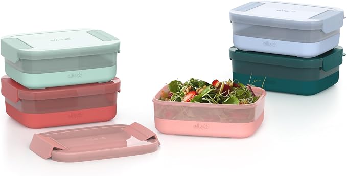 Ello Plastic 3.7 Cup Meal Prep Set 10 Pc -5 Pack set BPA Free Plastic Food - Image 4