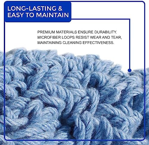 Nine Forty 2-Pack Industrial and Commercial-Grade Looped End Wet Mop Head Refill - Image 5