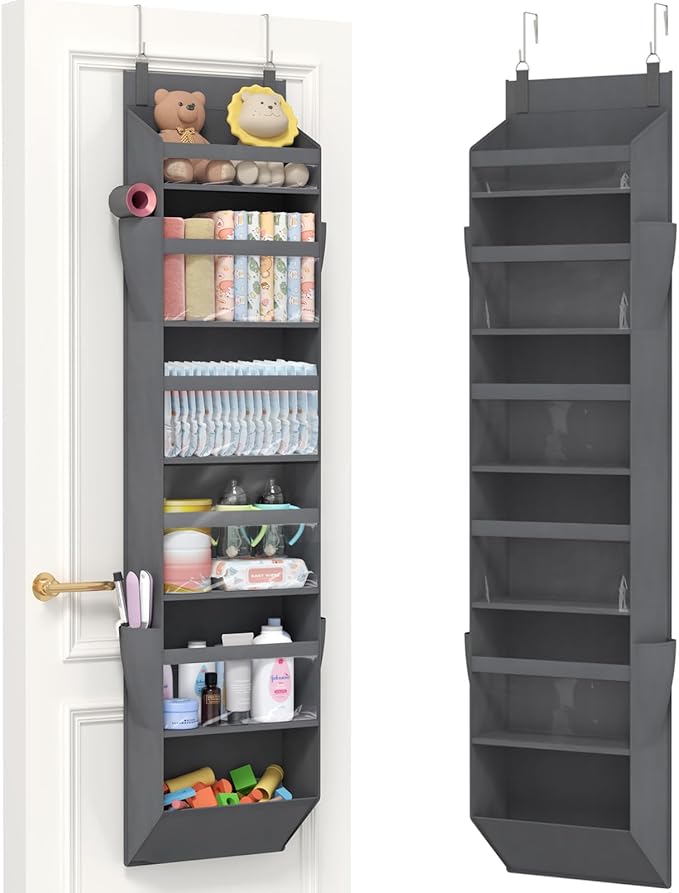 Lifewit 1 Pack Over the Door Organizer, 6 Section Clear Window Hanging Storage by Lifewit
