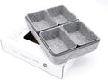 7pc Felt Desk Drawer Organizers Trays Gray Office Home Storage Bins by Welaxy