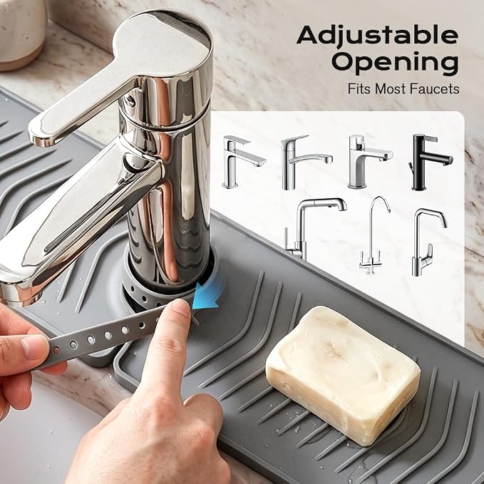Kitchen Sink Faucet Mat, 2025 New Foldable Faucet Mat - Image 7