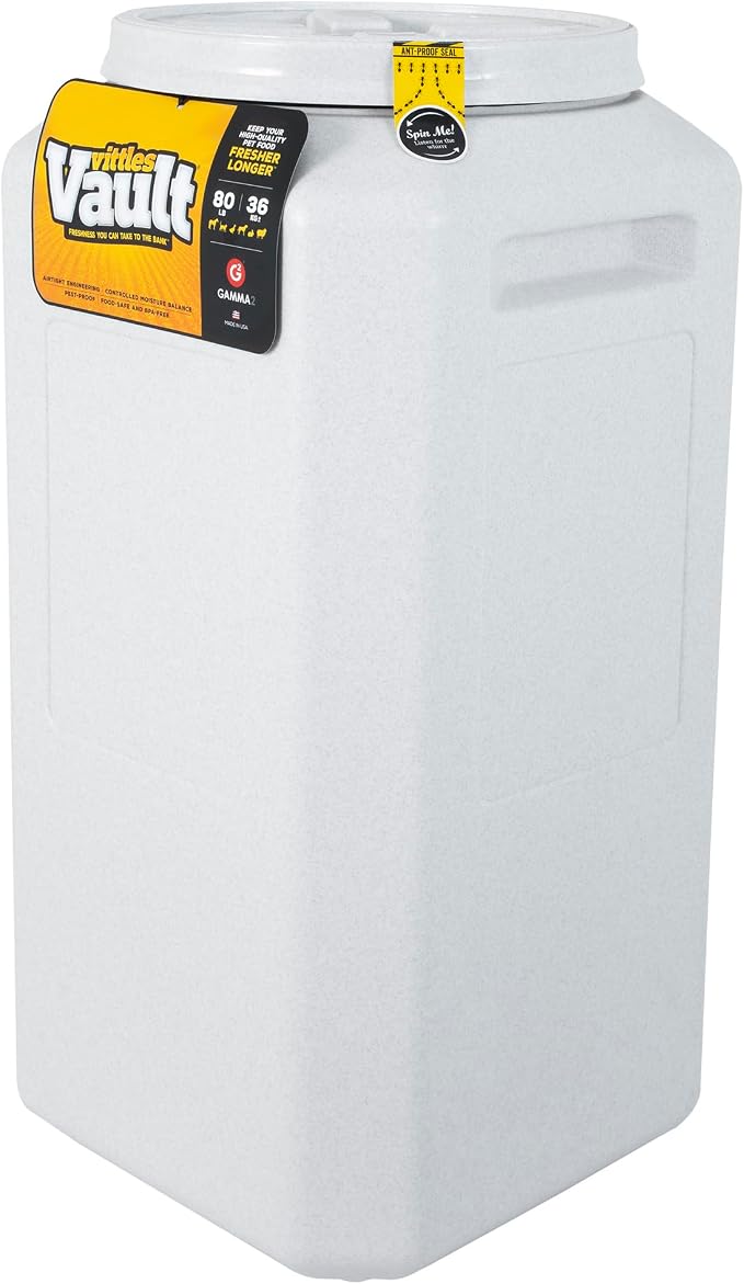 Vittles Vault Traditional Dog and Cat Food Container + Scoop, 80lbs | BPA Free - Image 3