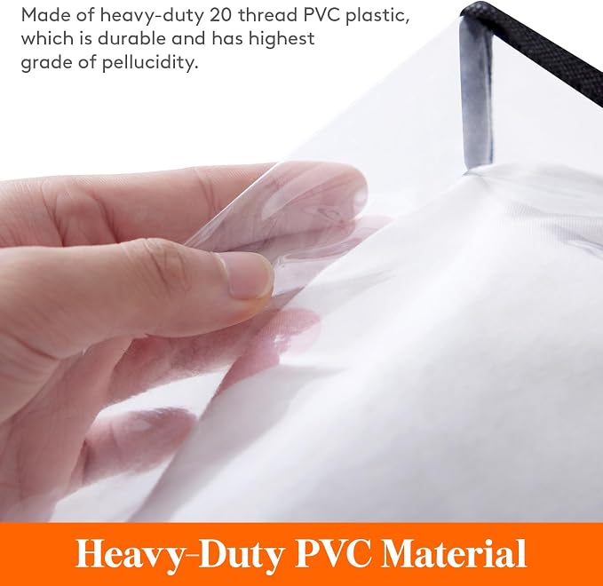 Lifewit 2 Pack Clear Clothes Storage Bags, 110L Plastic Blanket Storage Bag - Image 2