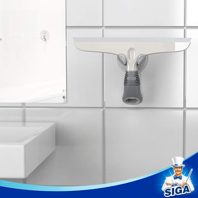 MR.SIGA Silicone Squeegee for Shower Doors, 25 cm/10 inch, streak free squeegee - Image 5