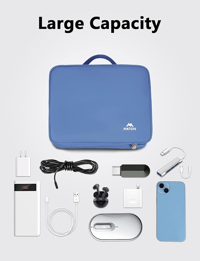MATEIN Electronics Organizer Case, Cable Organizer Bag - Image 2