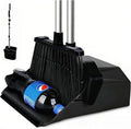 Broom and Dustpan Set for Home, ZeroGap Lip, Upright Storage Broom Combo for by Tiumso