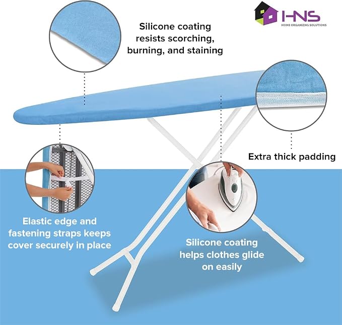HOLDN’ STORAGE Ironing Board Cover 15 x 54 Padding - Image 5