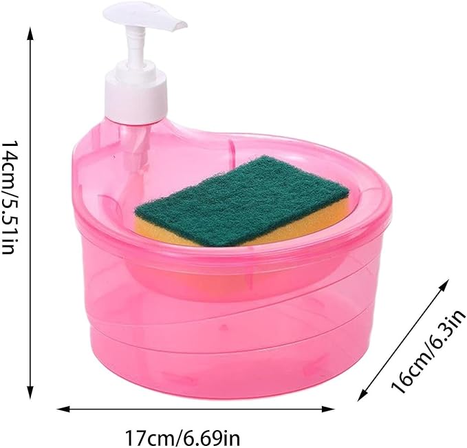 Dishwashing Soap Dispenser, 2 in 1 Counter Dish Washing Soap Dispenser - Image 7