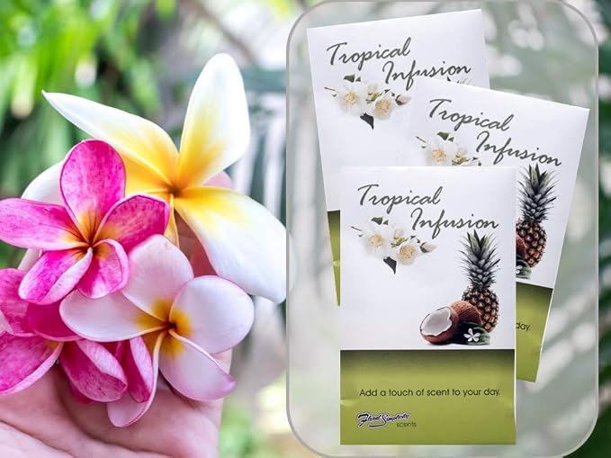 Tropical Infusion Scented Sachets Pack of 6, Spring and Summer - Image 4
