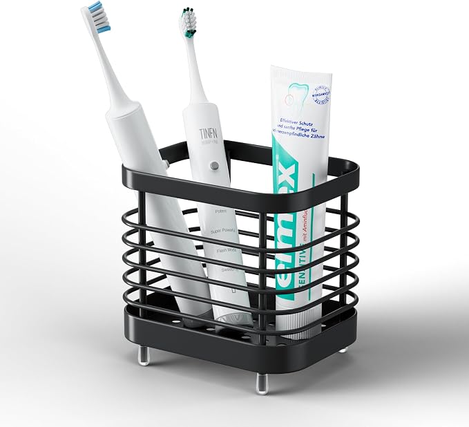 Stainless Steel Electric Toothbrush Holder by Oasiteege