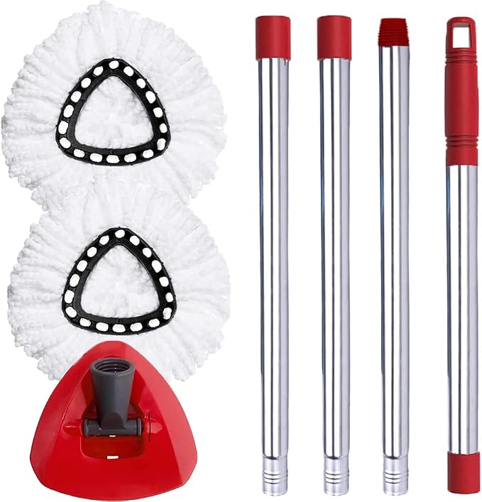 ANREKEYH Spin Mop Head, Handle Replacement by ANREKEYH