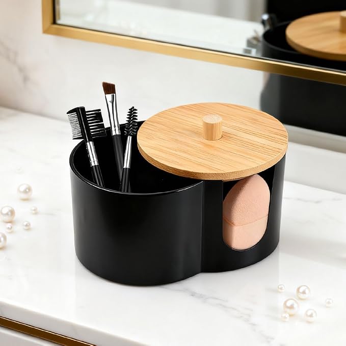 2- Grid Q-tip Holder for Bathroom, Cotton Swab Holder - Image 8