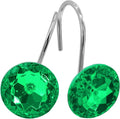 Green Diamond Crystal Bling Shower Curtain Hooks Rings by MitoVilla