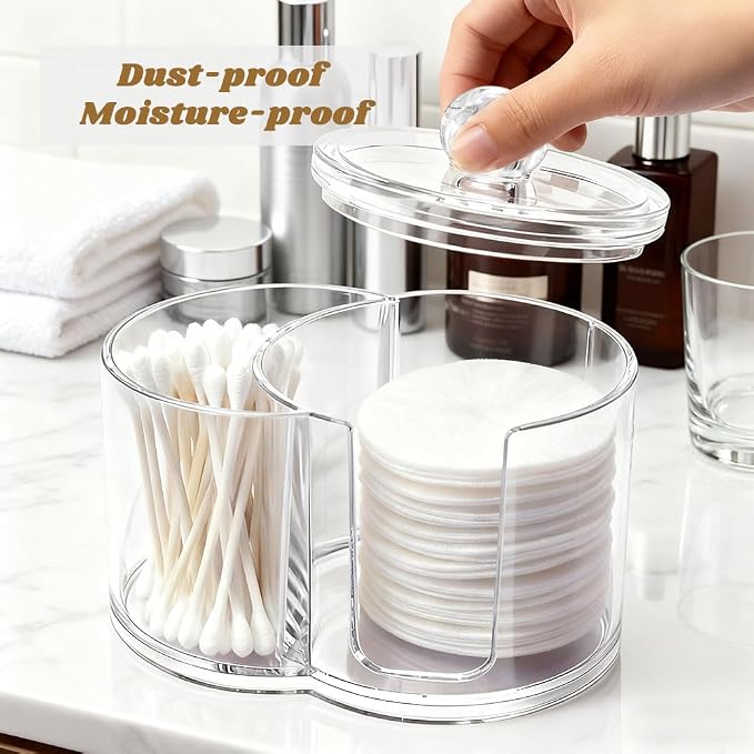 2- Grid Q-tip Holder for Bathroom, Cotton Swab Holder - Image 6