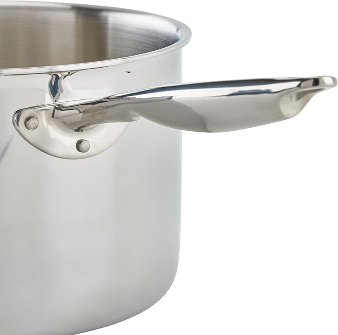 WINCO Tri-Ply Sauce Pan, 7-quart, Silver
