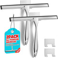 2pcs Shower Squeegee for Glass Doors by ALFLOD