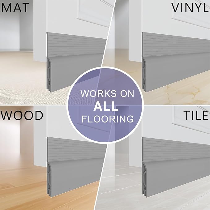Door Draft Stopper, Adjustable Door Sweep - Image 9