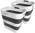 SAMMART 40L Collapsible Plastic Laundry Basket by SAMMART