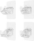 4 Pieces Self Adhesive Curtain Rod Bracket, Universal Plastic Curtain Rod by Wabboreq