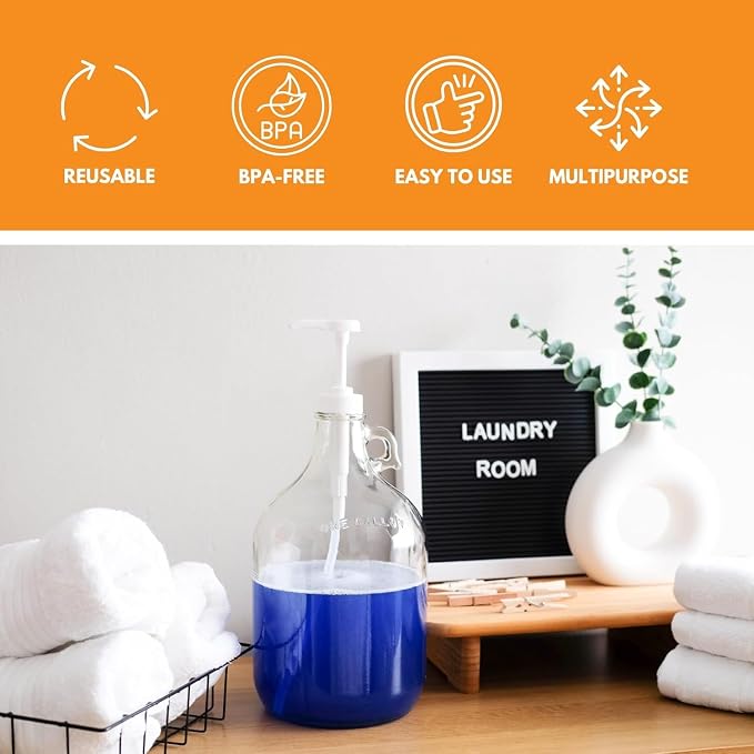 Glass Laundry Detergent Dispenser 4-Pack - Image 6