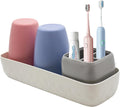 Kids Toothbrush Holder with Rinse Cups, Electric Toothbrush & Toothpaste by BOERSHUN