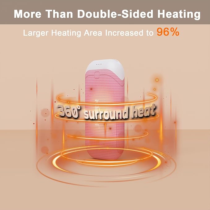 Karecel Heat-Conducting Silicone Rechargeable Hand Warmers 2 Pack, 10,000mAh Double-Sided Heating USB Electric Hand Warmers, Portable Pocket Heated Handwarmers, Hunting Essentials, Men Women Gifts